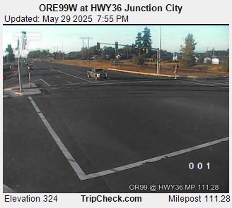 Traffic Cam ORE99W at HWY36 Junction City